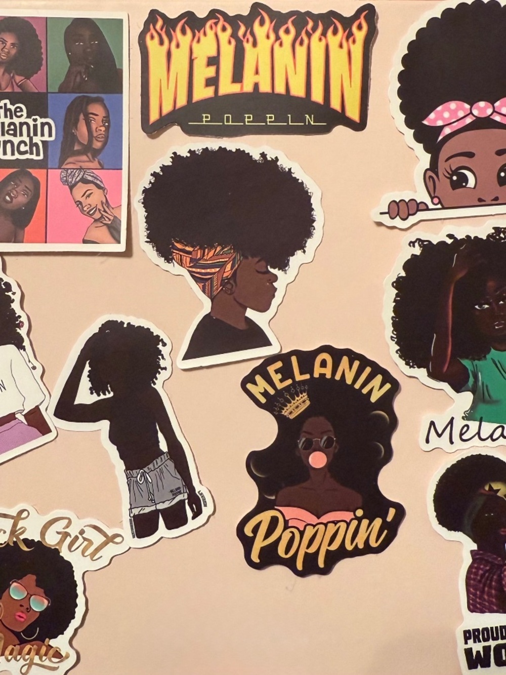 Melanin Stickers, Afro-American Stickers, Black History, Reggae